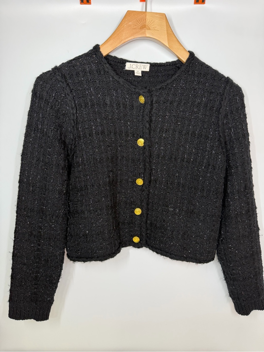 J.Crew Plaid Lady Jacket Lurex Metallic Alpaca Wool XS